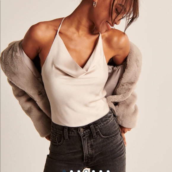 Abercrombie & Fitch Tops - A & f cowl neck silk bodysuit